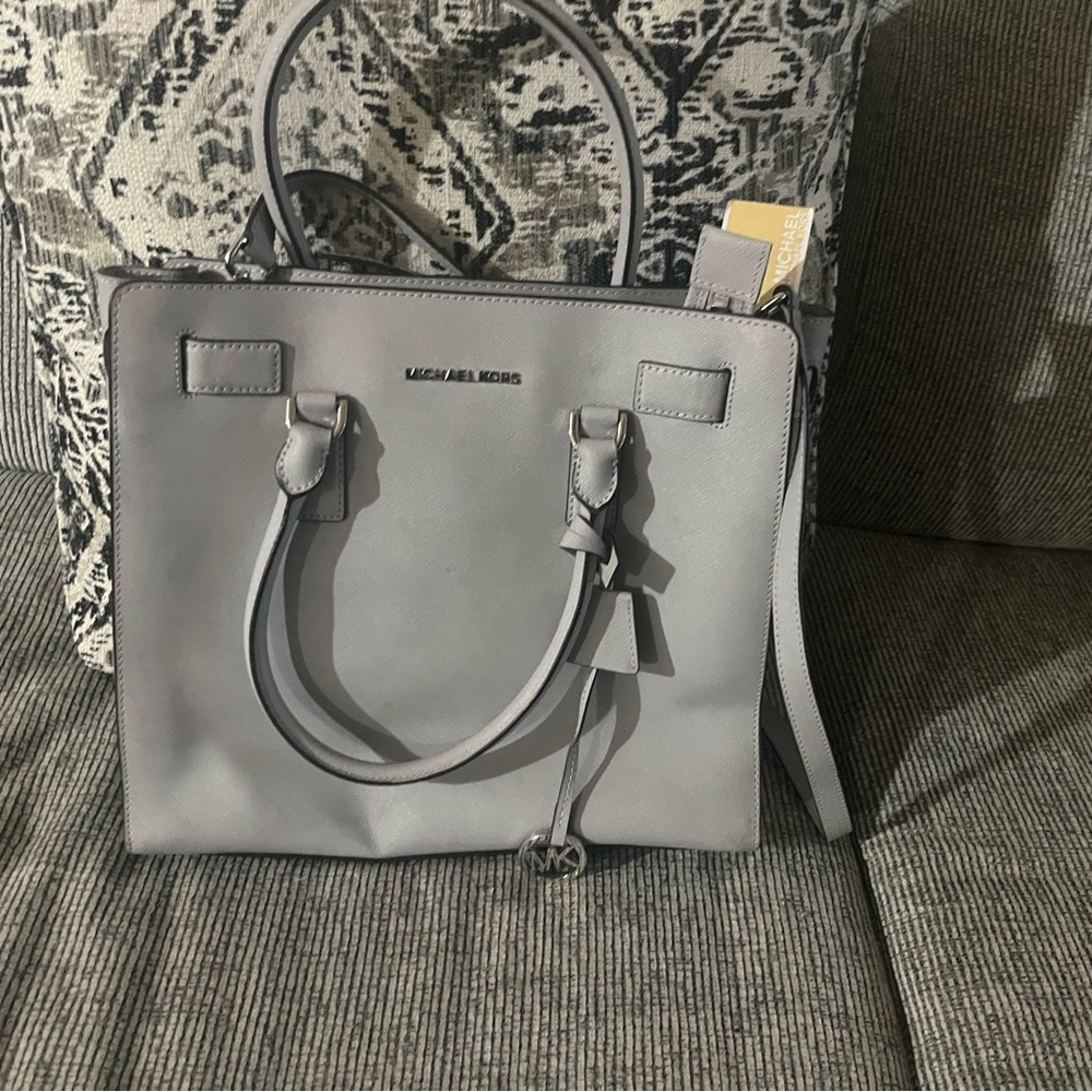 Michael Kors Gray Satchel Bag